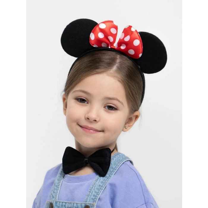 ÇOK SATAN BFS Minnie Mouse Kostüm Seti Taç Kuyruk Papyon Gösteri Seti
