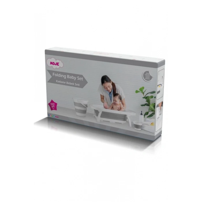 BFS   Moje Katlanır Küvet Seti Gri