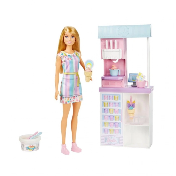 BFS Nessiworld HCN46 Barbie Dondurma Dükkanı Oyun Seti, Barbie Ben Büyüyünce