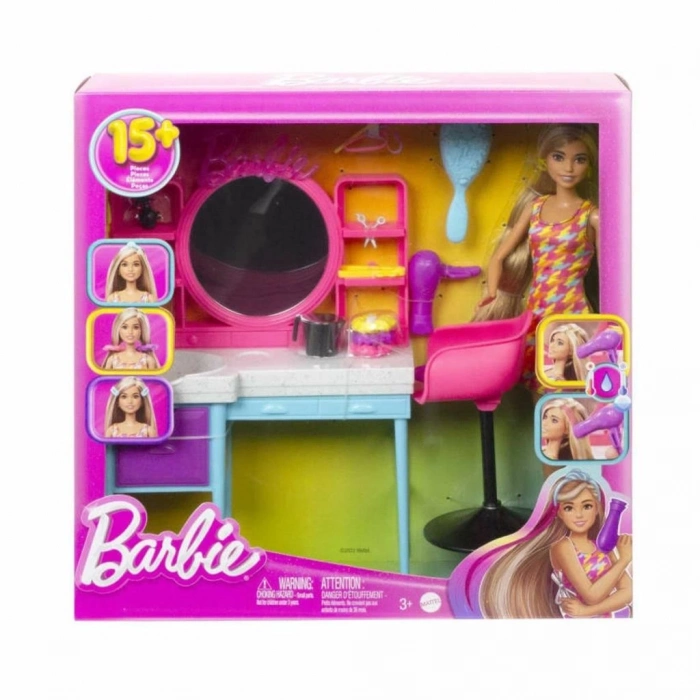 BFS Nessiworld HKV00 Barbie Muhteşem Kuaför Oyun Seti