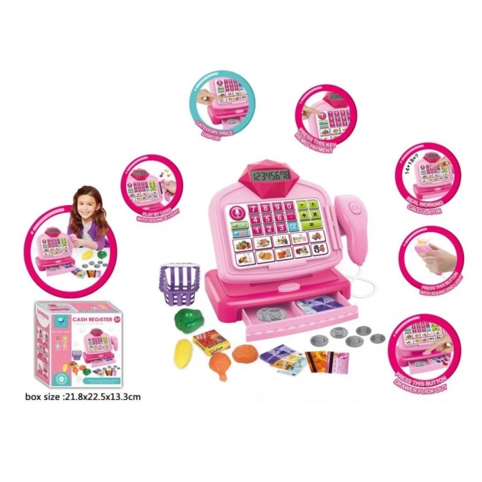 ÇOK SATAN BFS Nessiworld  HUA-66075-66077 Işıklı ve Sesli Elektronik Yazarkasa -Vardem