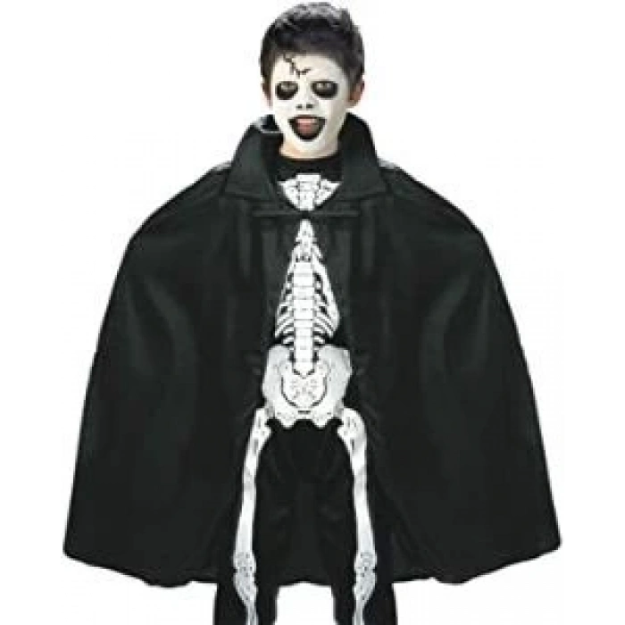 BFS Nessiworld  Siyah Renk Yakalı Halloween Pelerini 90 cm