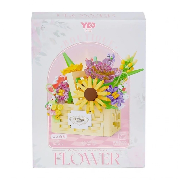 BFS   P1294 Panlos Çiçek Buketi 1263 Parça Blok Seti -Vagon life