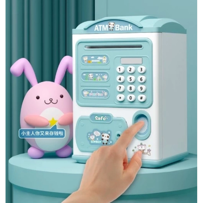 ÇOK SATAN BFS Parmak İzi Okumalı Elektronik Şifreli Otomatik Kağıt Para Alan ATM Kumbara