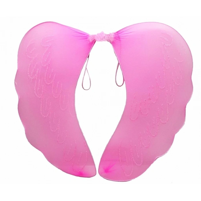 BFS     Pembe Renk Ortası Pembe Tüylü Tül Peri Kanadı 40x50 cm