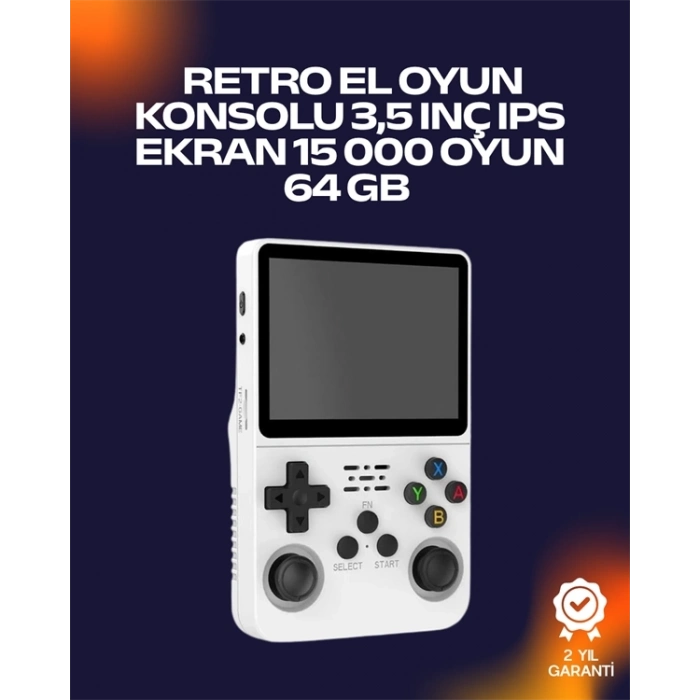 BFS R36S Retro Oyun Cihazı – Çift MicroSD Desteği, Çoklu Platform Uyumu, 3200 mAh Batarya