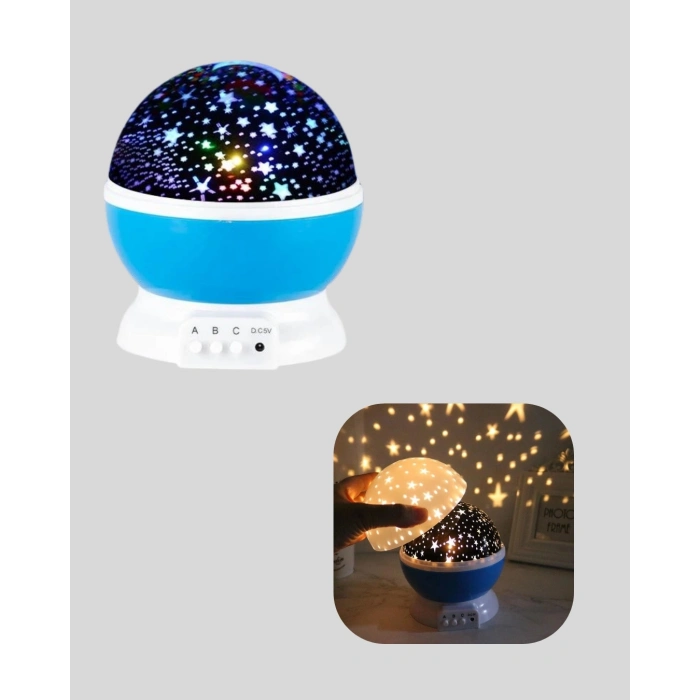 BFS Renkli LED Gece Lambası 6 Işık Modlu Çocuk Odası Atmosfer Aydınlatma