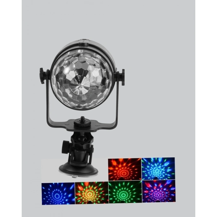 BFS Ritme Duyarlı LED Disko Topu – Renkli Işık Gösterili Parti Lambası