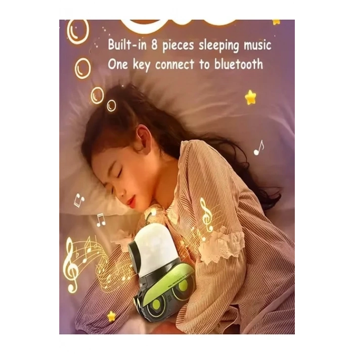 ÇOK SATAN BFS Robot Projeksiyon Gece Lambası Hoparlörlü Şarjlı Yıldızlı Gökyüzü Temalı Led Projeksiyon Lambası