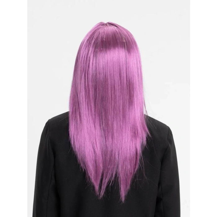 BFS   Rose Pembe Renk Düz Kesim Uzun Parti Peruğu Takma Saç