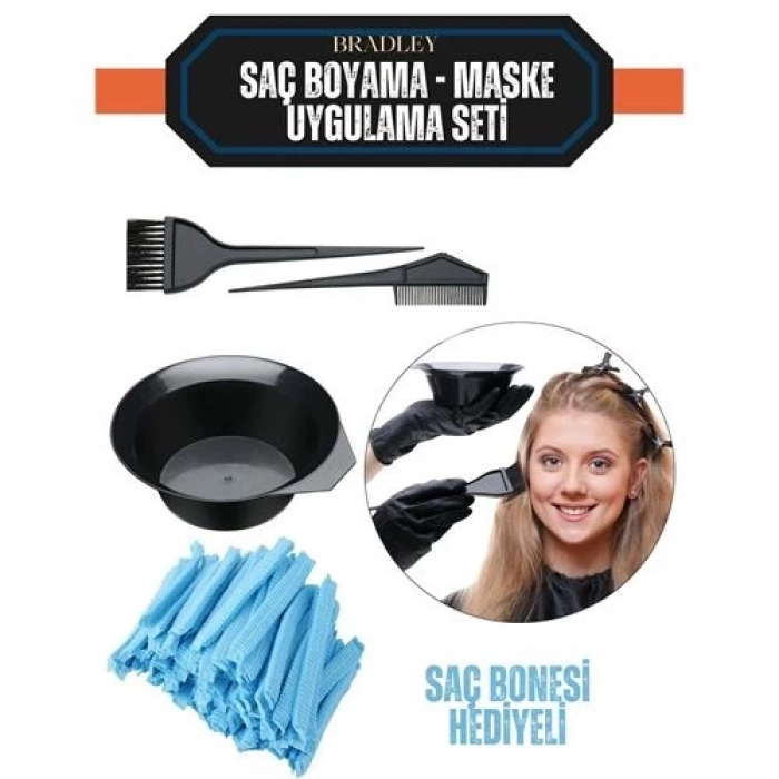 ÇOK SATAN BFS  Saç Boyama Seti 24 Saç Bonesi