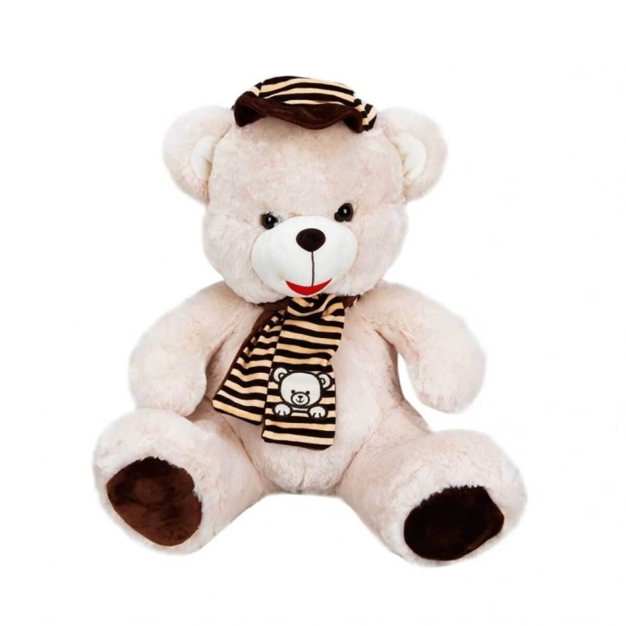 BFS  Şapkalı Atkılı Peluş Ayı 50 cm