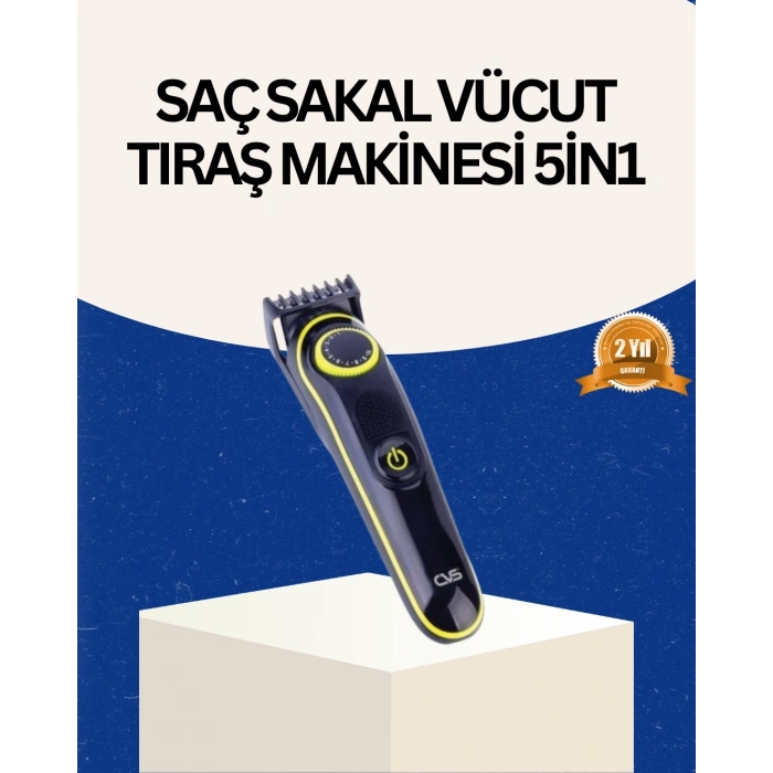 BFS Şarjlı Sessiz Çalışan Saç ve Sakal Şekillendirici Profesyonel Erkek Tıraş Makinesi