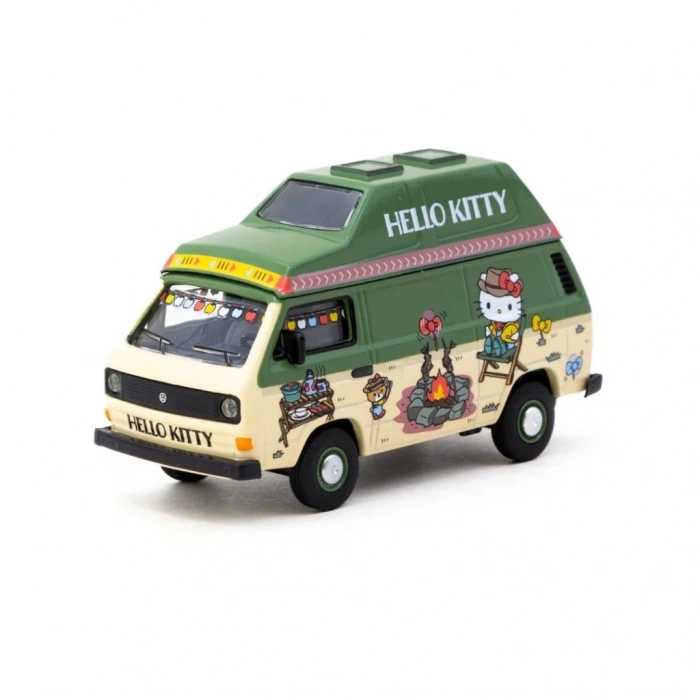 BFS  Schuco x Tarmac Works 1/64 Volkswagen T3 Van Hello Kitty Camping