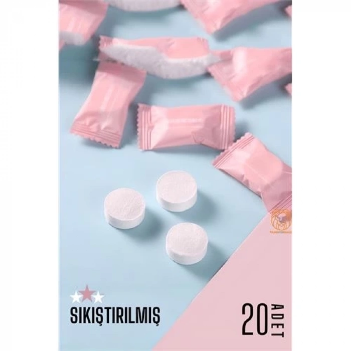 ÇOK SATAN BFS  Sıkıştırılmış Seyahat Çanta Mendili 20x18 cm