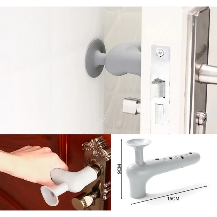 ÇOK SATAN BFS  Silikon Duvar Koruyucu Kapı Stoperi GRİ