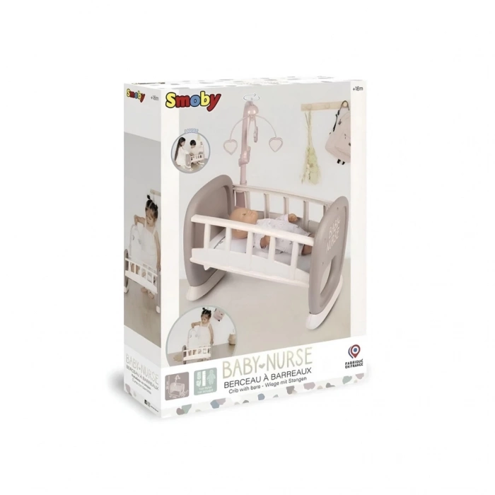 BFS  Smoby Baby Nurse Sallanan Dönenceli Bebek Beşiği 220372