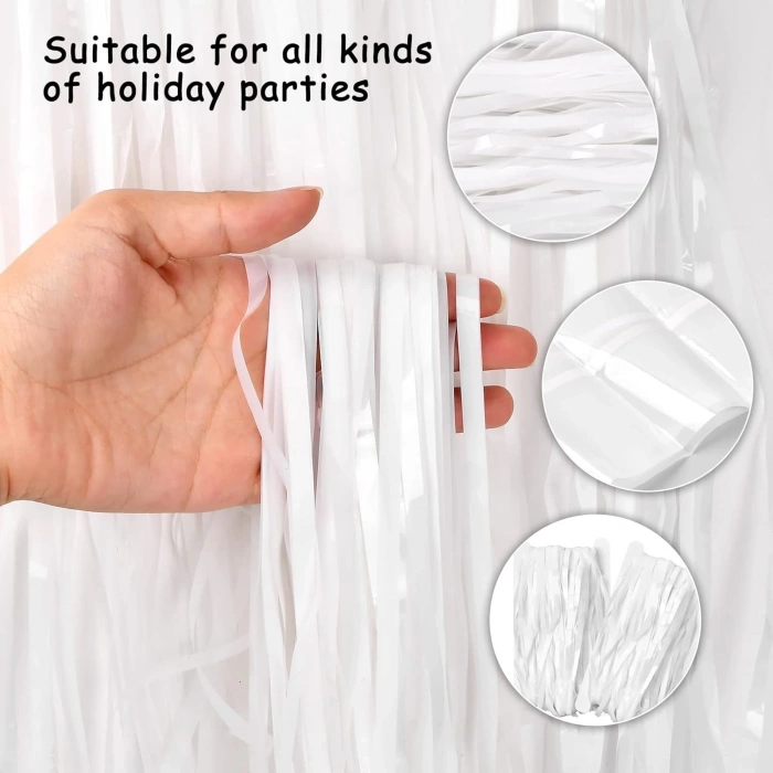 BFS Soft Beyaz Renk Du Ve Kapı Perdesi İthal 100x200 Cm