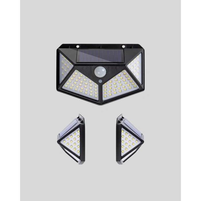 BFS Solar Bahçe Lambası 100 LED Hareket Sensörlü Güneş Enerjili Aydınlatma