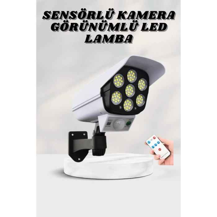 BFS Solar Lamba Kamera Görünümlü Duvar Lambası Dönebilen Bahçe Aydınlatması