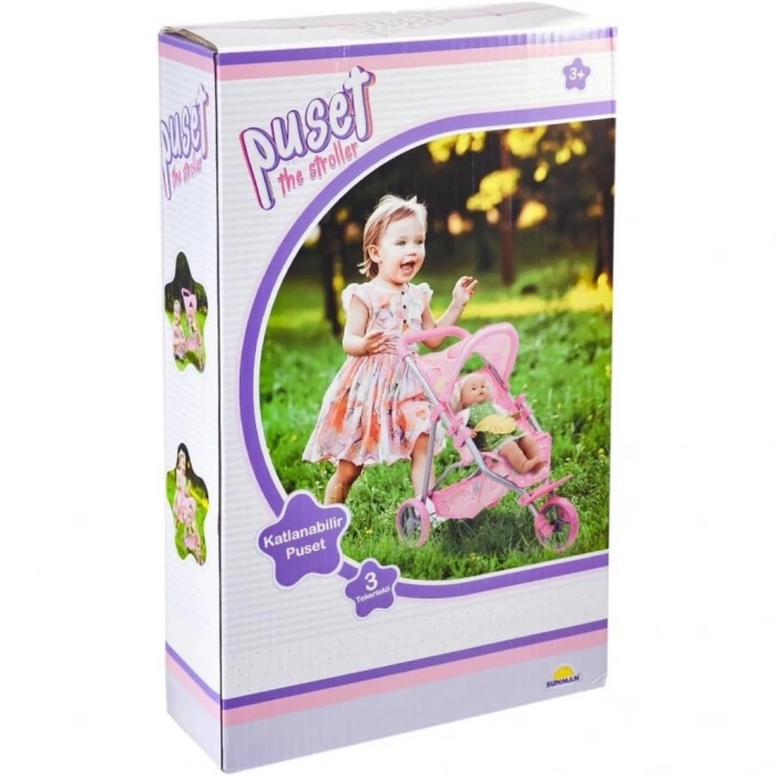 BFS   Sunman Tenteli 3 Tekerlekli Metal Puset