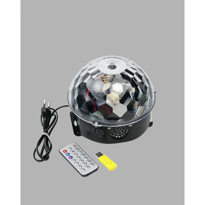 BFS Taşınabilir Mini Disko Topu Lamba – Müzikle Senkronize Işık Efekti ve Parti Atmosferi