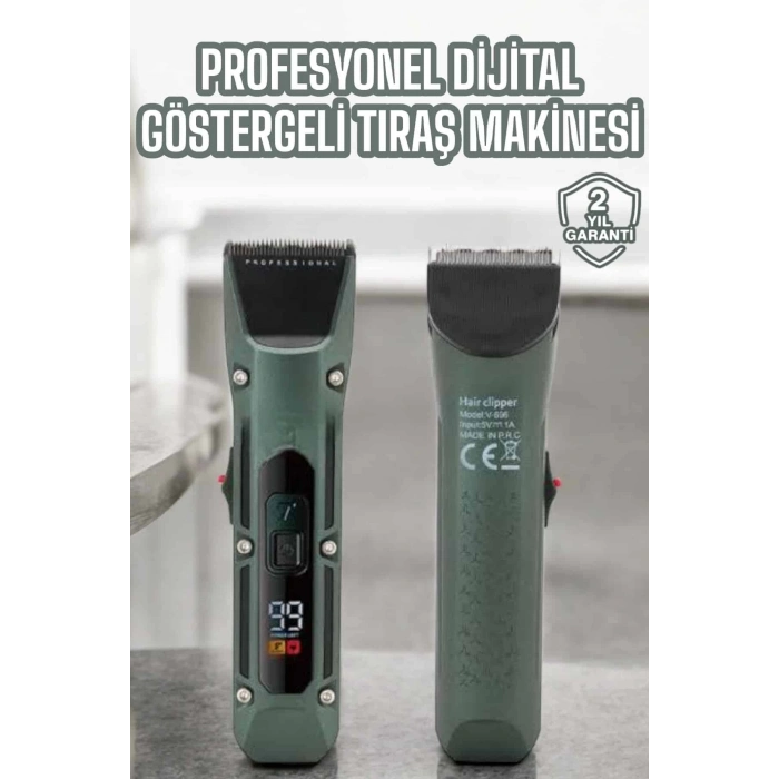 BFS Tıraş Makinesi Dijital Göstergeli Turbo Motor Paslanmaz Çelik