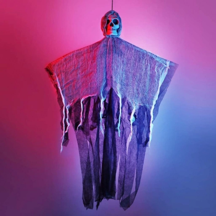 BFS   Ürpertici Kuru Kafa Korku Hayalet Saçaklı Dekor 90x50 cm