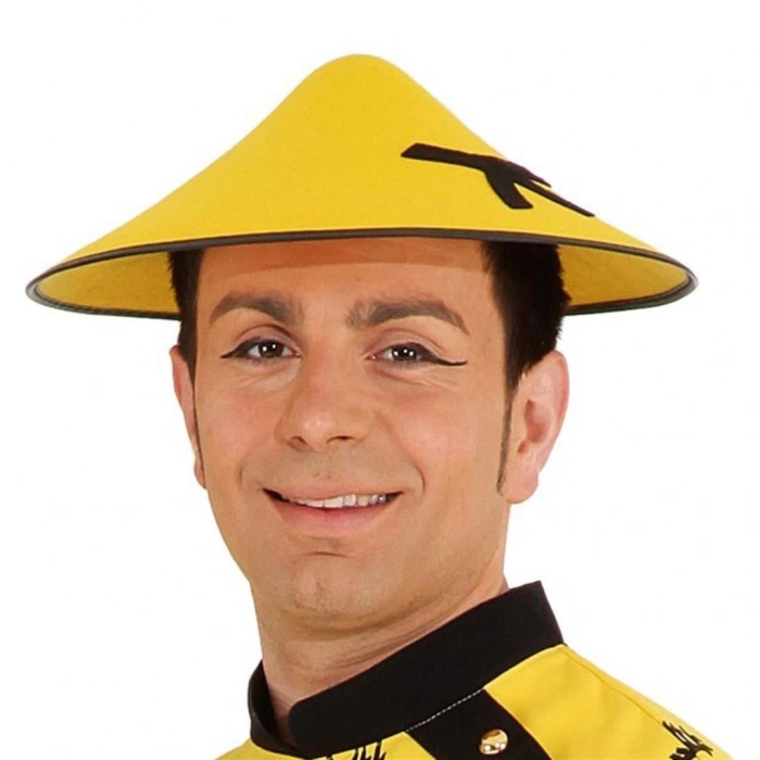 BFS   Uzak Doğu Asyalı Çin Japon Şapkası Sarı Renk