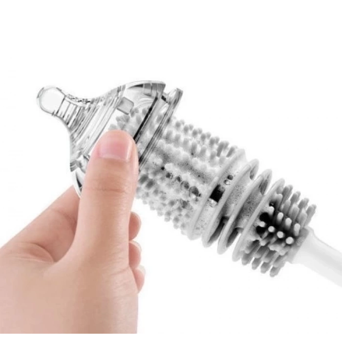 ÇOK SATAN BFS  Uzun Saplı Silikon Biberon ve Kavanoz Yıkama Fırçası