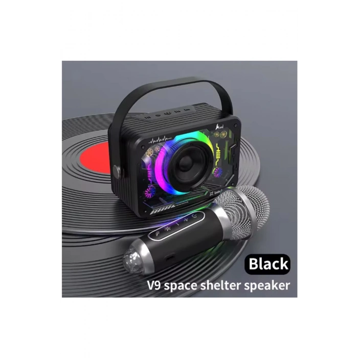 BFS Vtn-82 Taşınabilir Kablosuz Işıklı Bluetooth Hoparlör Ses Değiştirme Özellikli