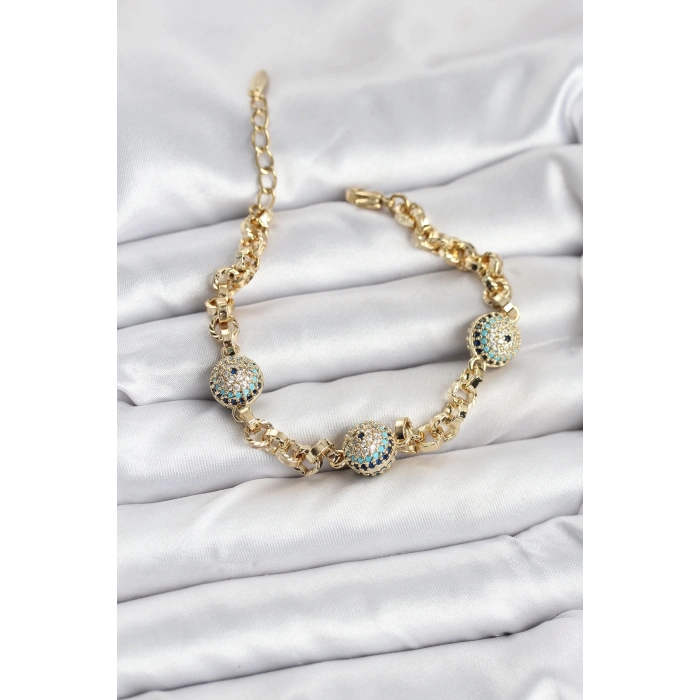 ÇOK SATAN BFS Xuping VIP Nazarlı Gold Renk Bileklik