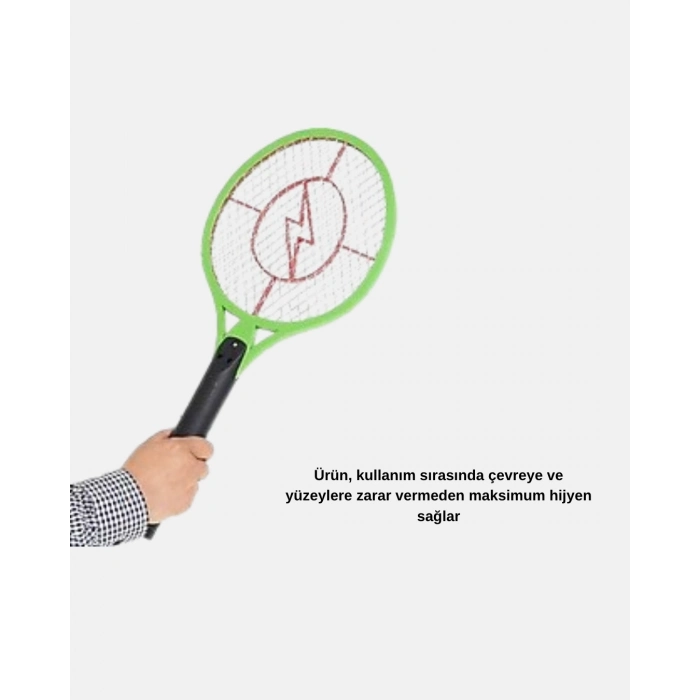 BFS Yüksek Gerilimli Elektronik Sinek Raket – Sessiz, Kimyasız ve Güvenli Kullanım