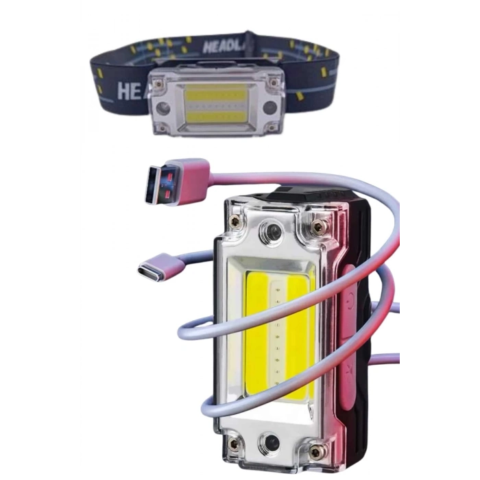 BFS Yüksek Işıklı Şarjlı ve Sensörlü LED Kafa Lambası Kamp Lambası