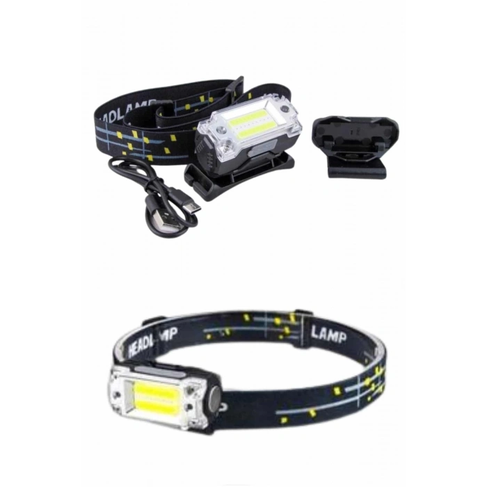 BFS Yüksek Işıklı Şarjlı ve Sensörlü LED Kafa Lambası Kamp Lambası