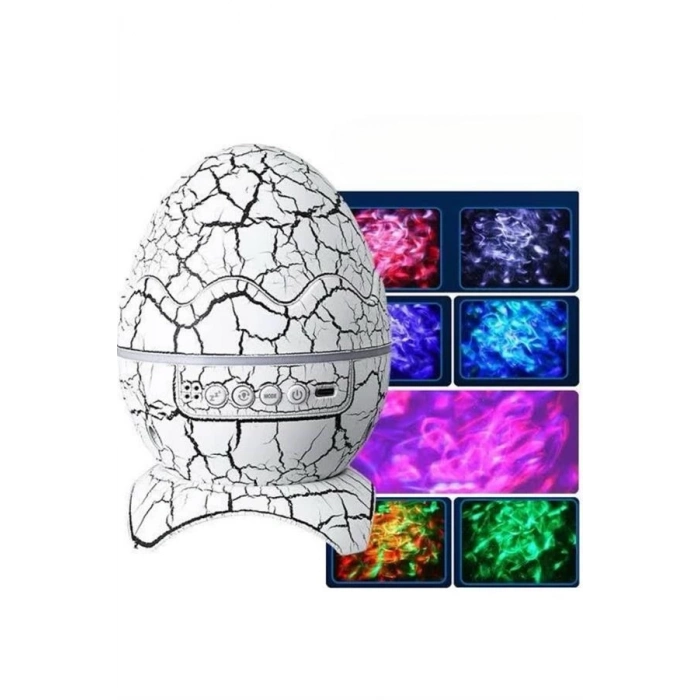 BFS Yumurta Görünümlü Masa ve Gece Lambası Renk Değiştirebilen Projektör