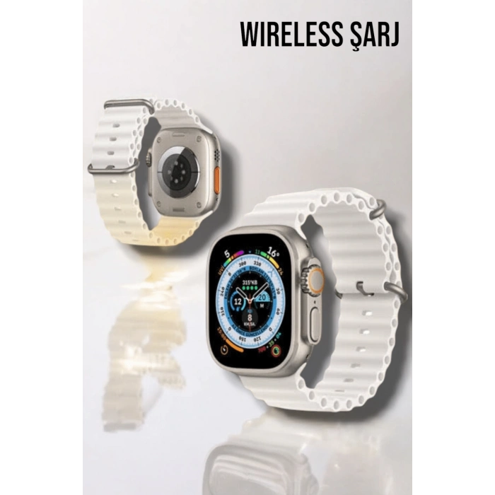 ÇOK SATAN Bluetooth Bağlantılı 49MM Dokunmatik Akıllı Saat Sağlık ve Spor Takip Özellikli