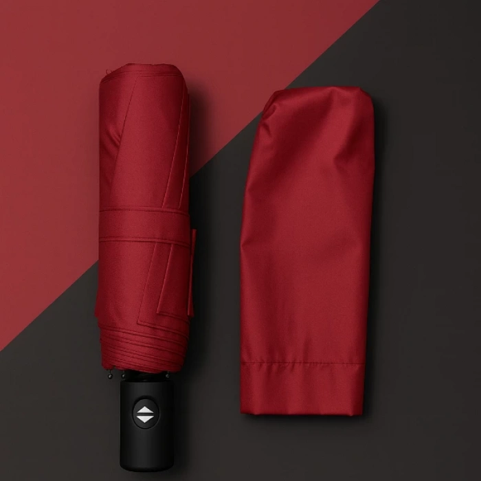 ÇOK SATAN Bordo Kılıflı Otomatik Kompakt Şemsiye