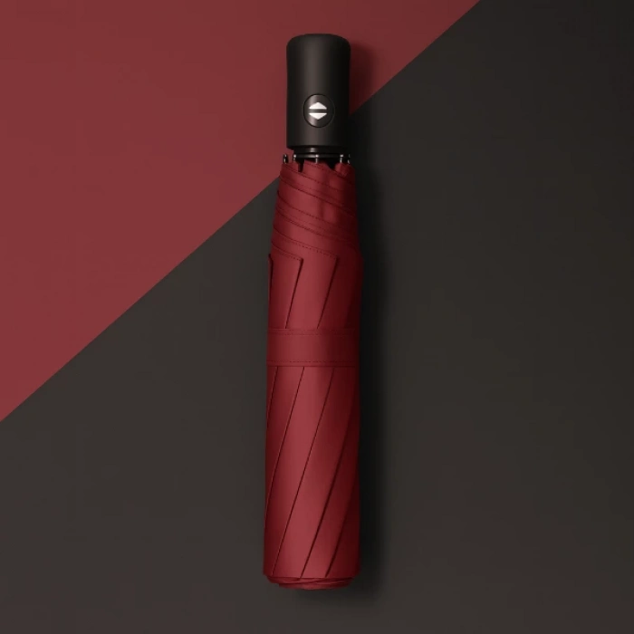 ÇOK SATAN Bordo Kılıflı Otomatik Kompakt Şemsiye