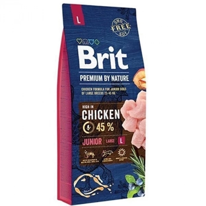 ÇOK SATAN Brit Premium Nature Büyük Irk Tavuklu Yavru Köpek Maması 15 Kg