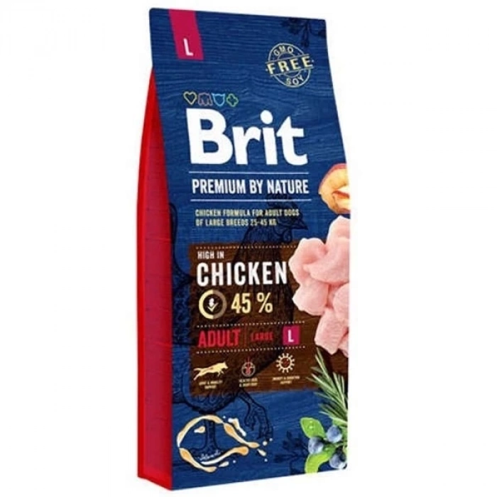 ÇOK SATAN Brit Premium Nature Büyük Irk Tavuklu Yetişkin Köpek Maması 15 Kg