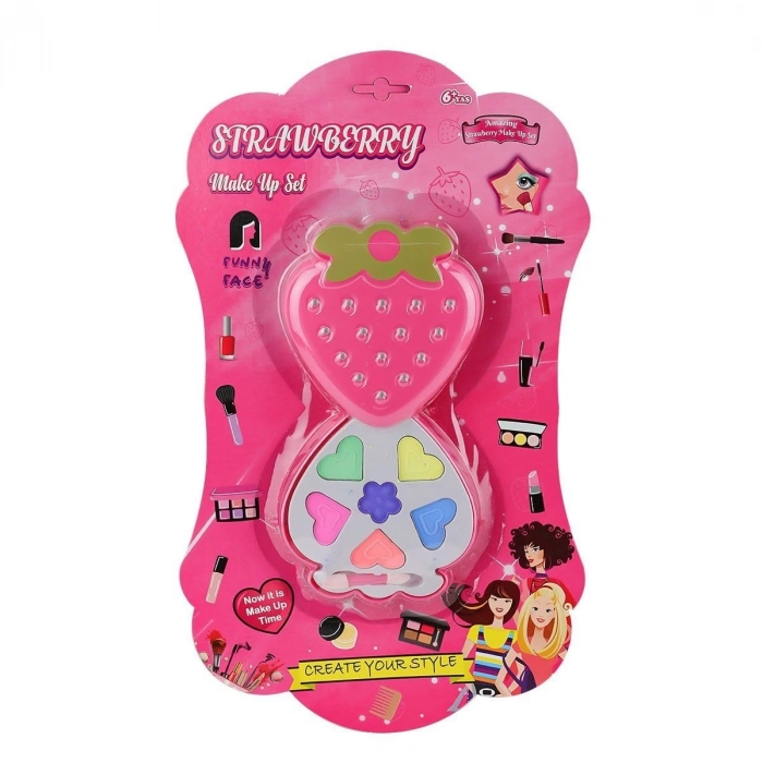 ÇOK SATAN BSR146 Çilek Tekli Makyaj Seti -Limon Oyuncak