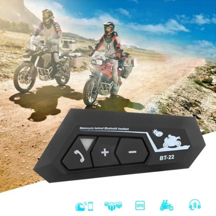 ÇOK SATAN Bt22 Kask Kulaklık Bluetooth Motosiklet Kulaklık 5.0 Bluetooth Interkom Motorsiklet Kulaklık