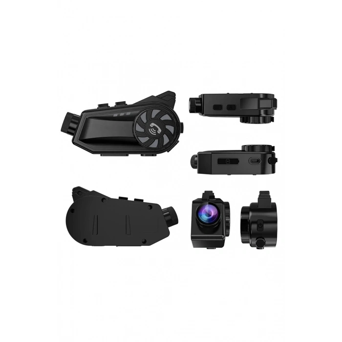 ÇOK SATAN Bt68 Motosiklet Kask Bluetooth Kulaklık 1080p Kamera Ses Kontrolü Video Kayıt Özellikli İntercom