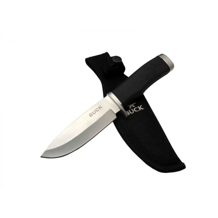 ÇOK SATAN Buck 7-7 Siyah Av / Outdoor Bıçak 22cm - Siyah Sap, Kılıflı