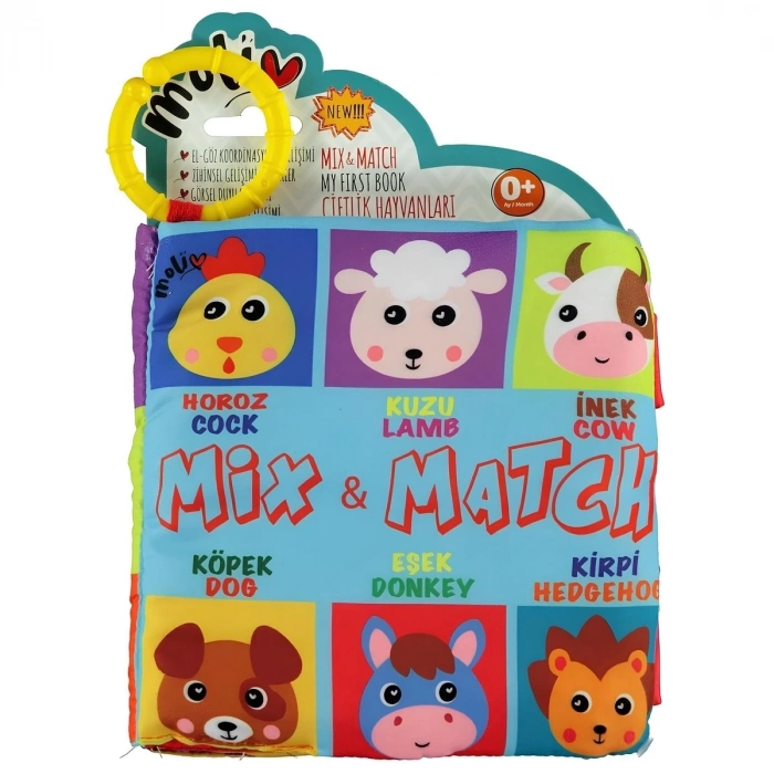 ÇOK SATAN Bul & Eşleştir Kitap Çiftlik Hayvanları