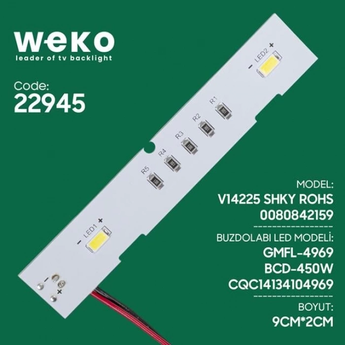 ÇOK SATAN Buzdolabı İç Aydınlatma Ledi CQc14134104969 2 Çipli