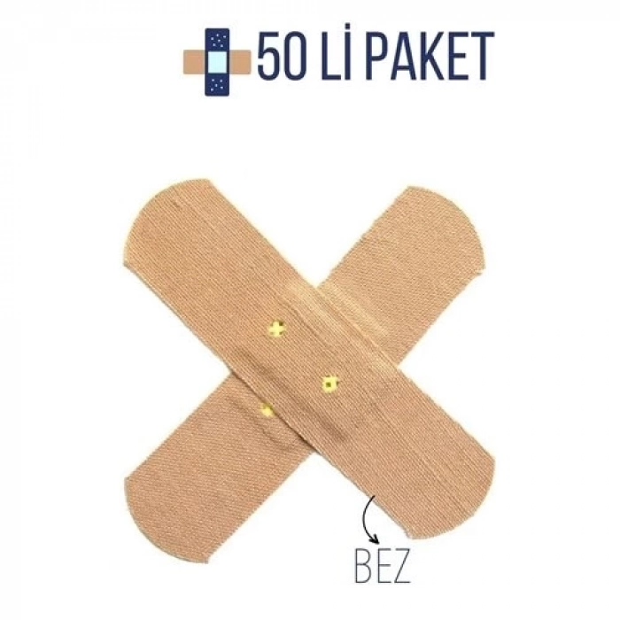 ÇOK SATAN BX Bez Yara Bandı Cansın 50 Adet