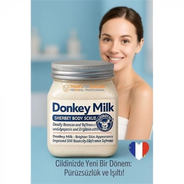 ÇOK SATAN BX Donkey Milk Vücut Peelingi 500 ml - Ölü Deri Temizleyici, Cilt Aydınlatıcı ve Yoğun Nemlendirici Vücut Scrubı