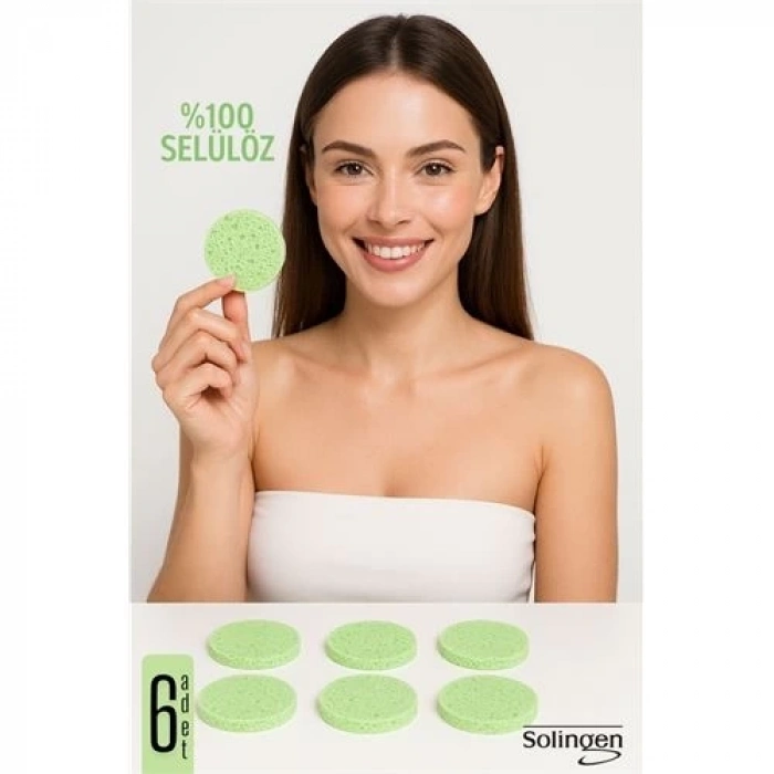 ÇOK SATAN BX  Makyaj Temizlik Pedi Cilt Temizlik Süngeri Doğal Selülöz 6 ADET 711912